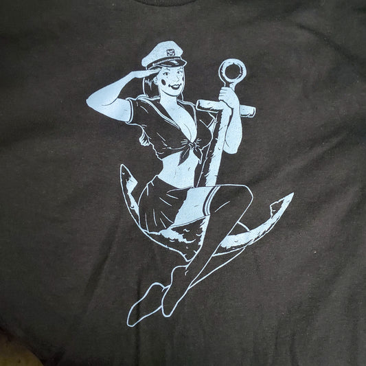 SPECIAL FRIDAY the 13th EDITION Captain Bekaloo Blue Pin-Up Ghost Clown Girl UNISEX T-shirts