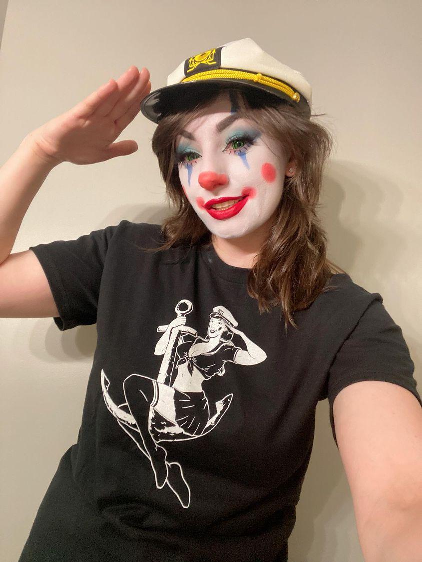 Captain Bekaloo / Sailor Captain Pin-Up Clown Girl UNISEX T-shirts
