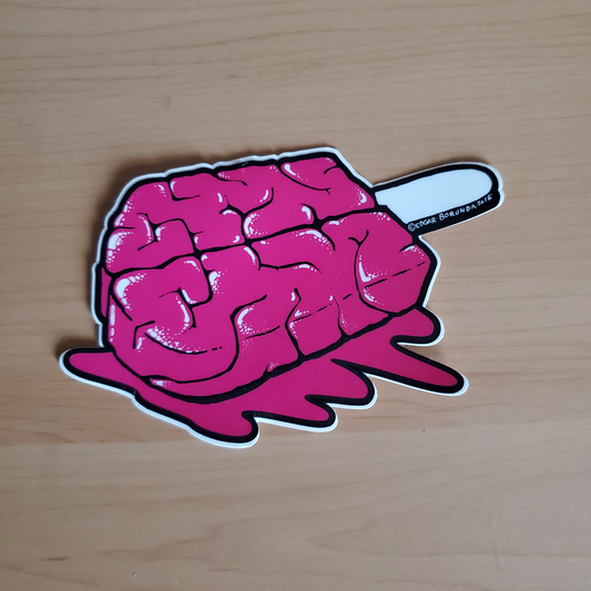 Brainsicle // Melting Brain-Pop Stickers