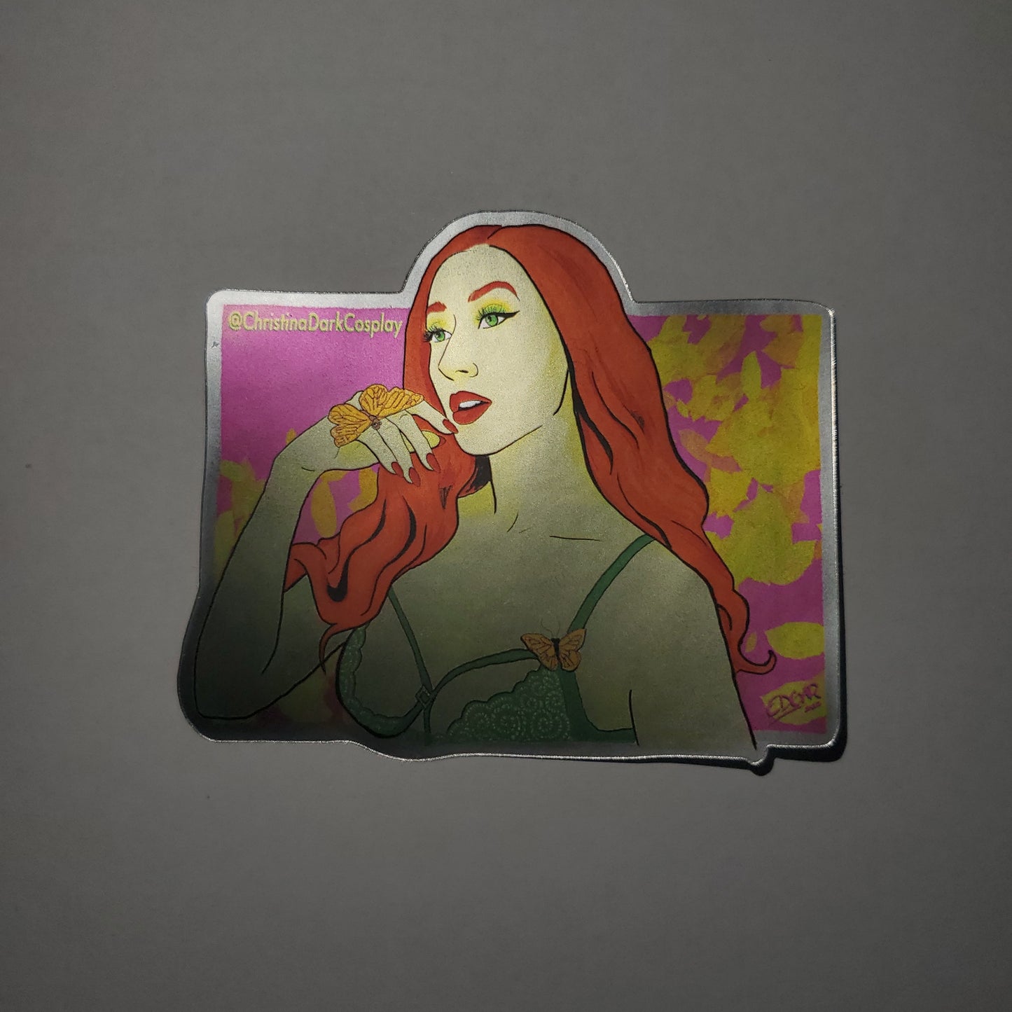 Christina Dark / Poison Ivy Cosplay / Metallic Collab Stickers