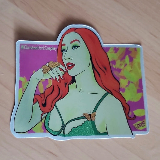 Christina Dark / Poison Ivy Cosplay / Metallic Collab Stickers